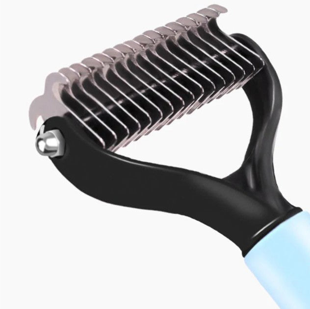 Double-sided grooming brush