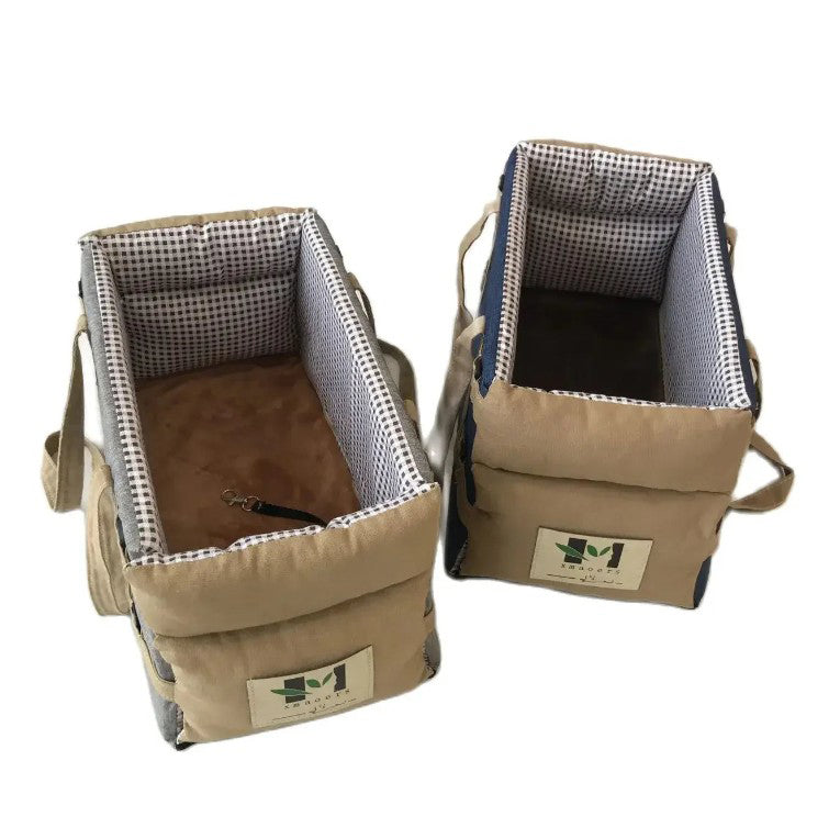 Siège auto portable pour petits chiens et chats - confortable, détachable et lavable