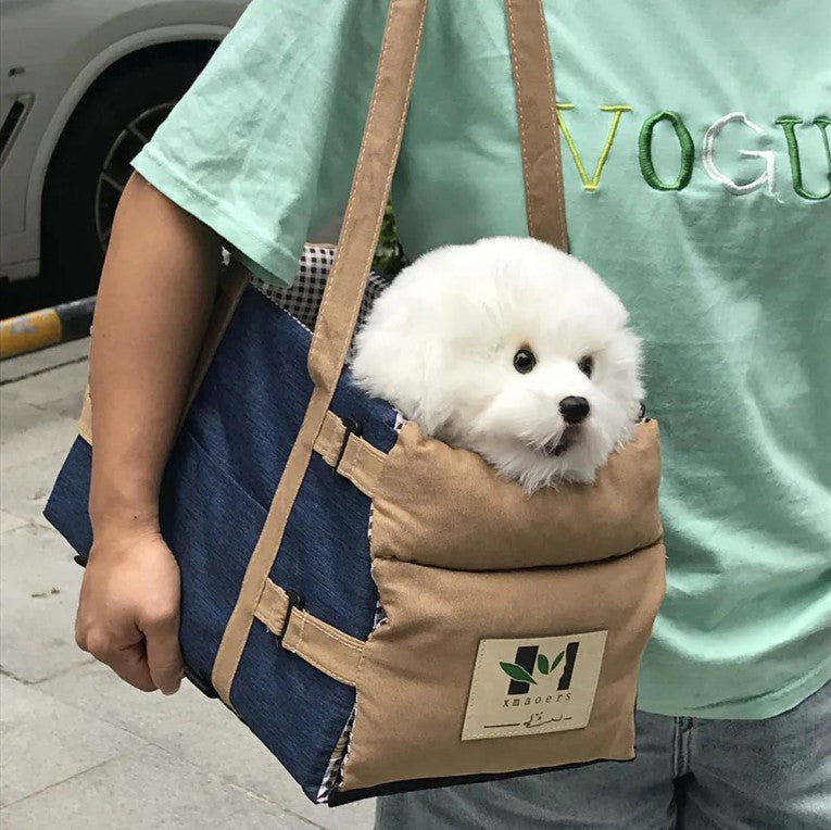 Siège auto portable pour petits chiens et chats - confortable, détachable et lavable