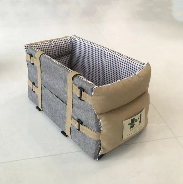 Siège auto portable pour petits chiens et chats - confortable, détachable et lavable